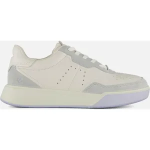 Ecco Ecco Street Court Sneakers wit Leer