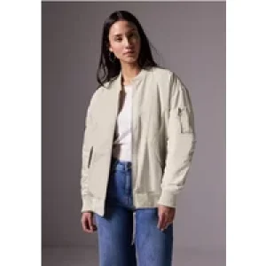 Street One Studio Dames Glinsterende blouson in Beige