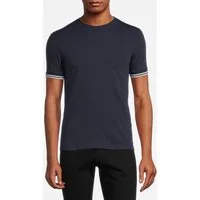 Reiss Harrison-tipping Basic T-shirt Navy/white