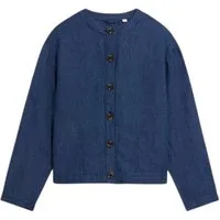 White Stuff Adele Linen Jacket Dark Navy