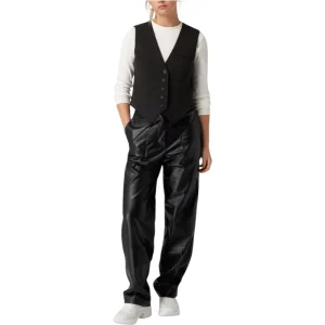 Calvin Klein Broek in leerlook