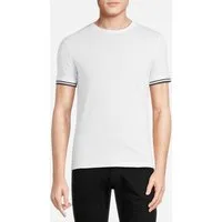 Reiss Harrison-tipping Basic T-shirt White/navy
