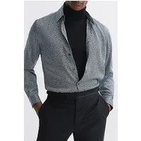 Reiss Tulum Casual Shirt Navy/ivory