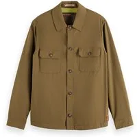 Scotch & Soda Nylon Blend Overshirt Algae