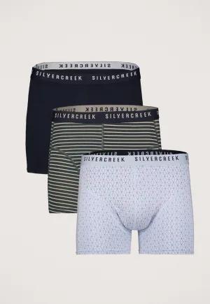 Silvercreek 3-pack Moss Boxershorts