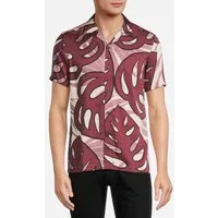 Reiss Yung-printed Casual Shirt Pink