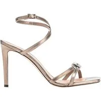 PINKO Trichopilia Sandalo Nappa Laminata Burnished Grey