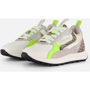 Vingino Vingino Animal Sneakers wit Leer