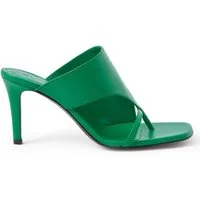 Closed Mule Shoes Emerald Green