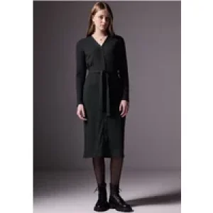 Street One Studio Dames Ribtricot jurk in Zwart