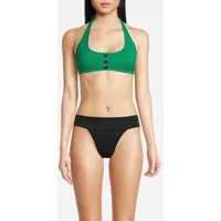 Reiss Iris-halterneck Bikini Green