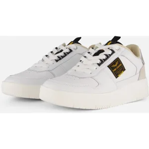 PME Legend PME Legend Gobbler Sneakers wit Imitatieleer
