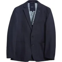 White Stuff Abbott Linen Blazer French Navy