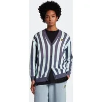 Lyle & Scott Stripe Cardigan W524 Nightshade Blue