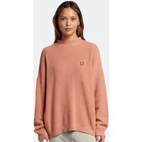 Lyle & Scott Mock Neck Jumper W795 Dusty Peach