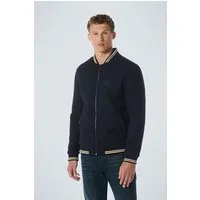 No Excess Jacket Bomber Fit With Wool 2 Coloured Twill Dark Night