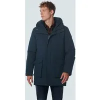 No Excess Jacket Long Fit Hooded Dark Night