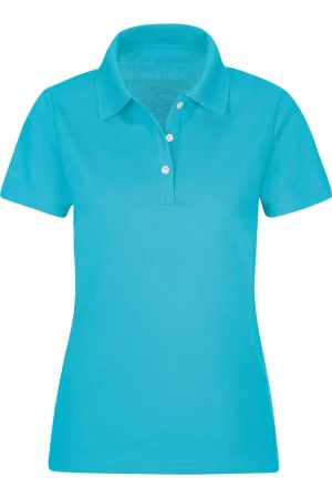 TRIGEMA Polo shirt Korte mouw azuurblauw