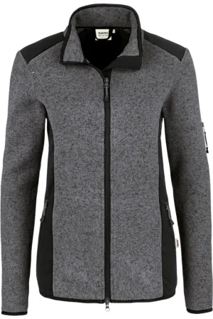 HAKRO Dames Sweatjacket grijs, Effen