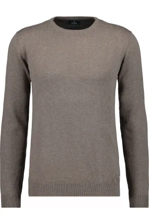 RAGMAN Gebreide trui ronde halskameel, Effen