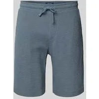 MCNEAL Korte regular fit broek met structuurmotief