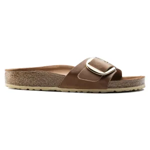 Damessandalen Birkenstock Madrid Big Buckle Natural Leather Oiled