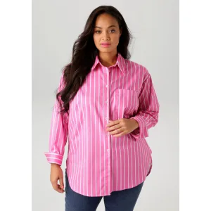 Aniston PLUS Overhemdblouse in 2 verschillende streepdesigns – nieuwe collectie