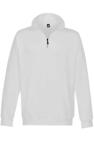 TRIGEMA Sweatshirt ritssluitingwit, Effen