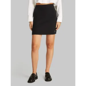 Calvin Klein Minirok WOVEN LABEL SWEATER SKIRT Logoprint, figuuraccentuerend