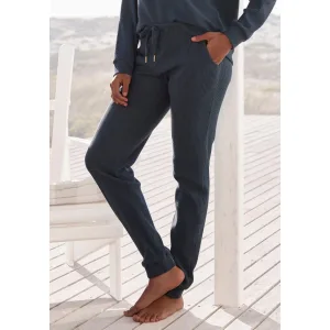 s.Oliver RED LABEL Beachwear Relaxbroek -broek in ribkwaliteit Sweatbroek van ribkwaliteit met insteekzakken, loungewear