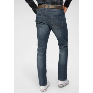 Tom Tailor 5-pocket jeans Marvin Straight met kleine logoprint