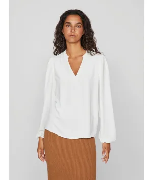 Vila Shirt VIRELLA V-NECK L/S TOP – NOOS