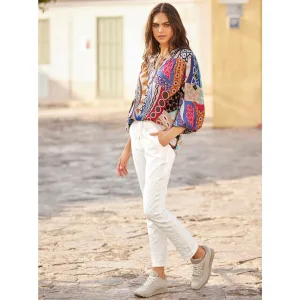 heine Gedessineerde blouse