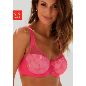Nuance Minimizer-bh met beugels, gevormd met fijn, gebloemd kant