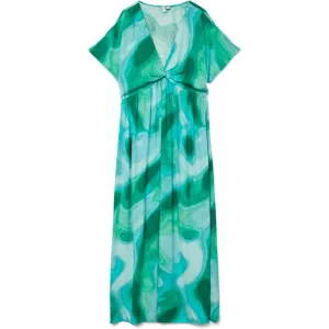 Vero Moda Vmvade ss v-neck ankle dress wvn l melee