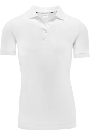 OLYMP Dames Poloshirt wit, Effen