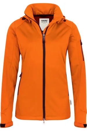 HAKRO 248 Dames Softshell Jas oranje, Effen
