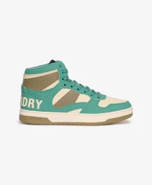 Superdry Vrouwen Vegan Jump Hoge Sneakers Groen
