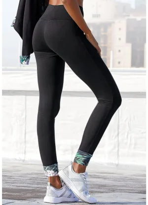 KangaROOS Legging met gedessineerde omslag