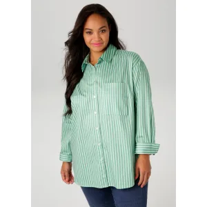 Aniston PLUS Overhemdblouse in 2 verschillende streepdesigns – nieuwe collectie