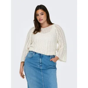 ONLY CARMAKOMA Gebreide trui CARNOLA LIFE 3/4 PULLOVER KNT NOOS