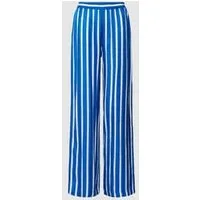 seidensticker Flared stoffen broek met streepmotief