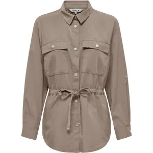 Only Onlaris life 45 fem cargo jacket c taupe