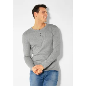 H.I.S Shirt met lange mouwen met luxueuze knoopsluiting