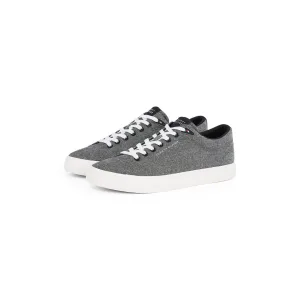 NU 20% KORTING: Tommy Hilfiger Plateausneakers TH HI VULC LOW CORE CHAMBRAY , vrijetijdsschoen, lage schoen, veterschoen in gemêleerde look