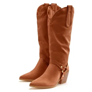 Lascana Laarsjes Cowboylaarzen, Slouchy boots met afneembare schacht, Laarzen VEGAN