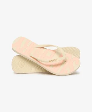 Superdry Vrouwen Core Logo Teenslippers Wit