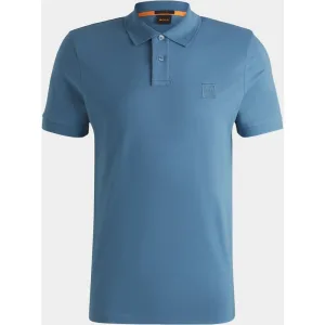 BOSS Orange Polo korte mouw Blauw Passenger 10256683 01 50507803/462
