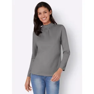 Classic Basics Shirt met staande kraag Shirt met opstaand kraagje (1-delig)