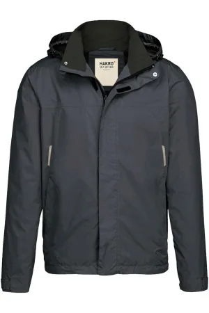 HAKRO 862 regenjas antraciet, Effen